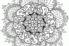 Mandala a colorier adulte difficile 4